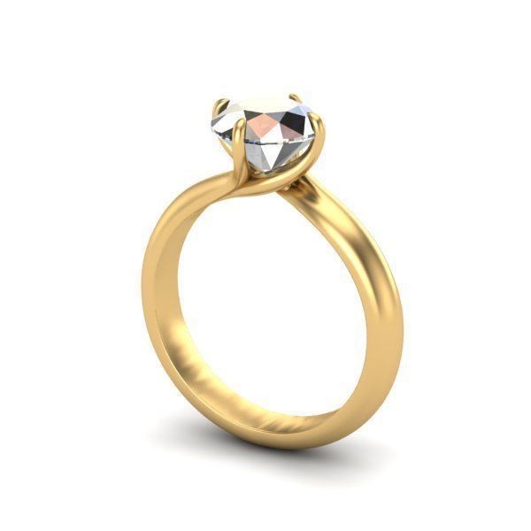 Engagement Ring 3D print model_6