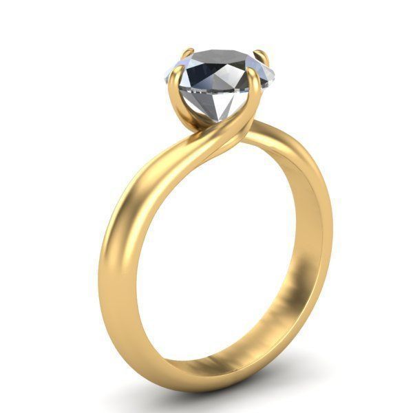 Engagement Ring 3D print model_9