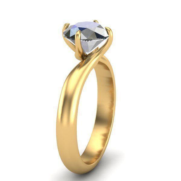 Engagement Ring 3D print model_8