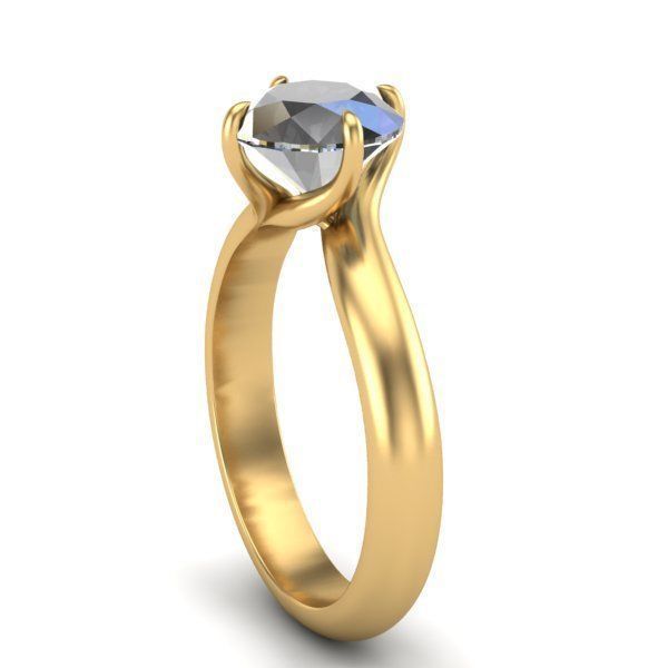 Engagement Ring 3D print model_7