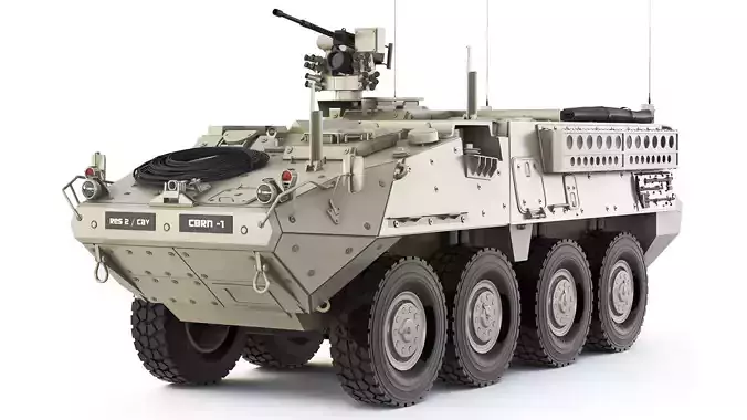 M1126 Stryker 2002 3D model