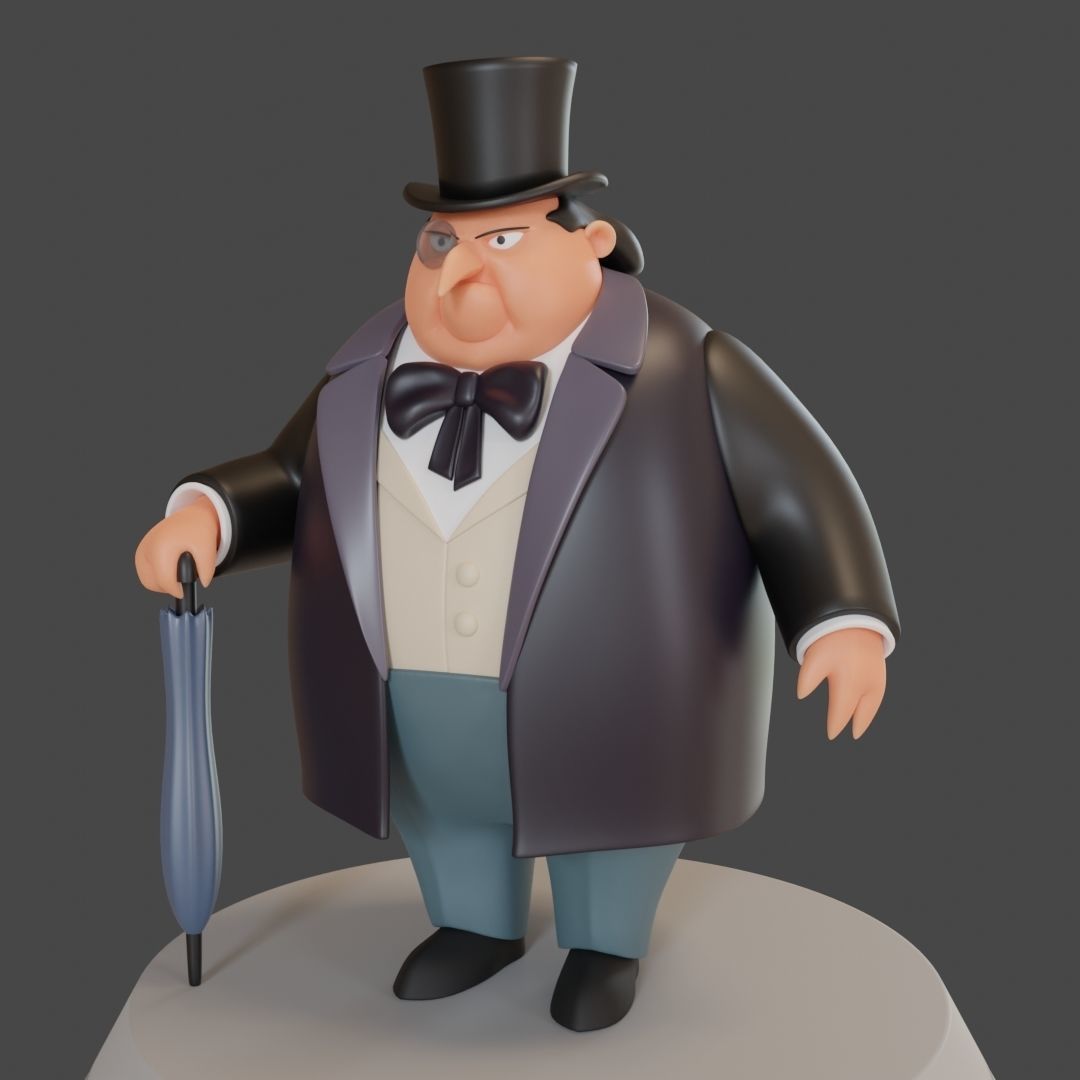 Penguin from The Batman Animated Series for 3d printing 3D print model_3