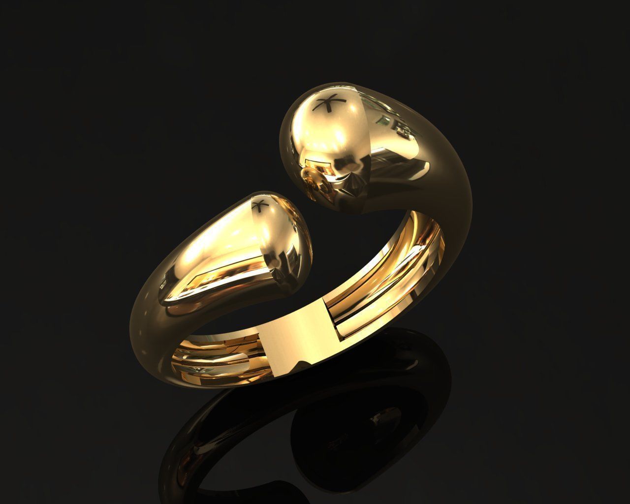 pieces of ring -solitaire -  - pendant 3D print model_26