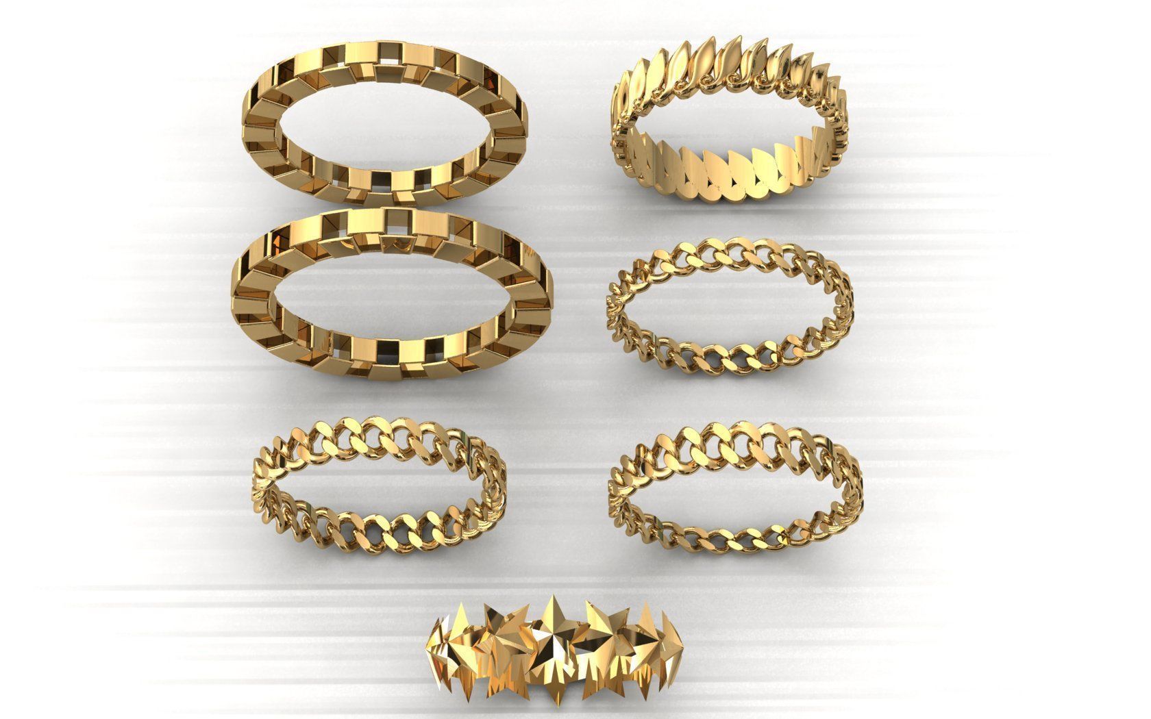 pieces of ring -solitaire -  - pendant 3D print model_49