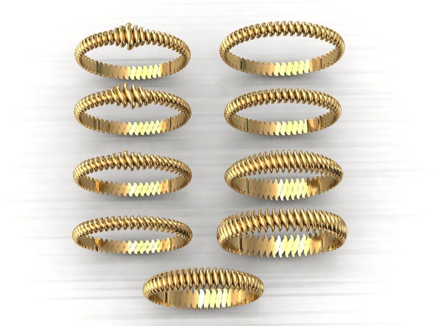 pieces of ring -solitaire -  - pendant 3D print model_39