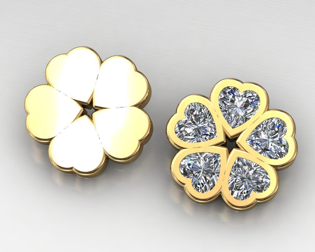 pieces of ring -solitaire -  - pendant 3D print model_38