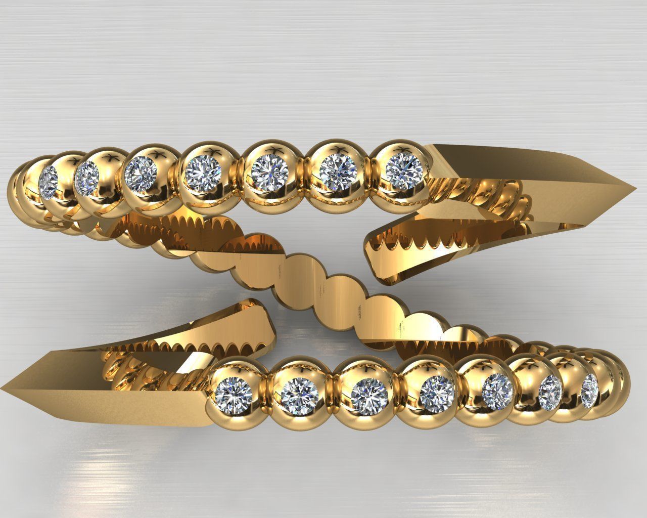 pieces of ring -solitaire -  - pendant 3D print model_3