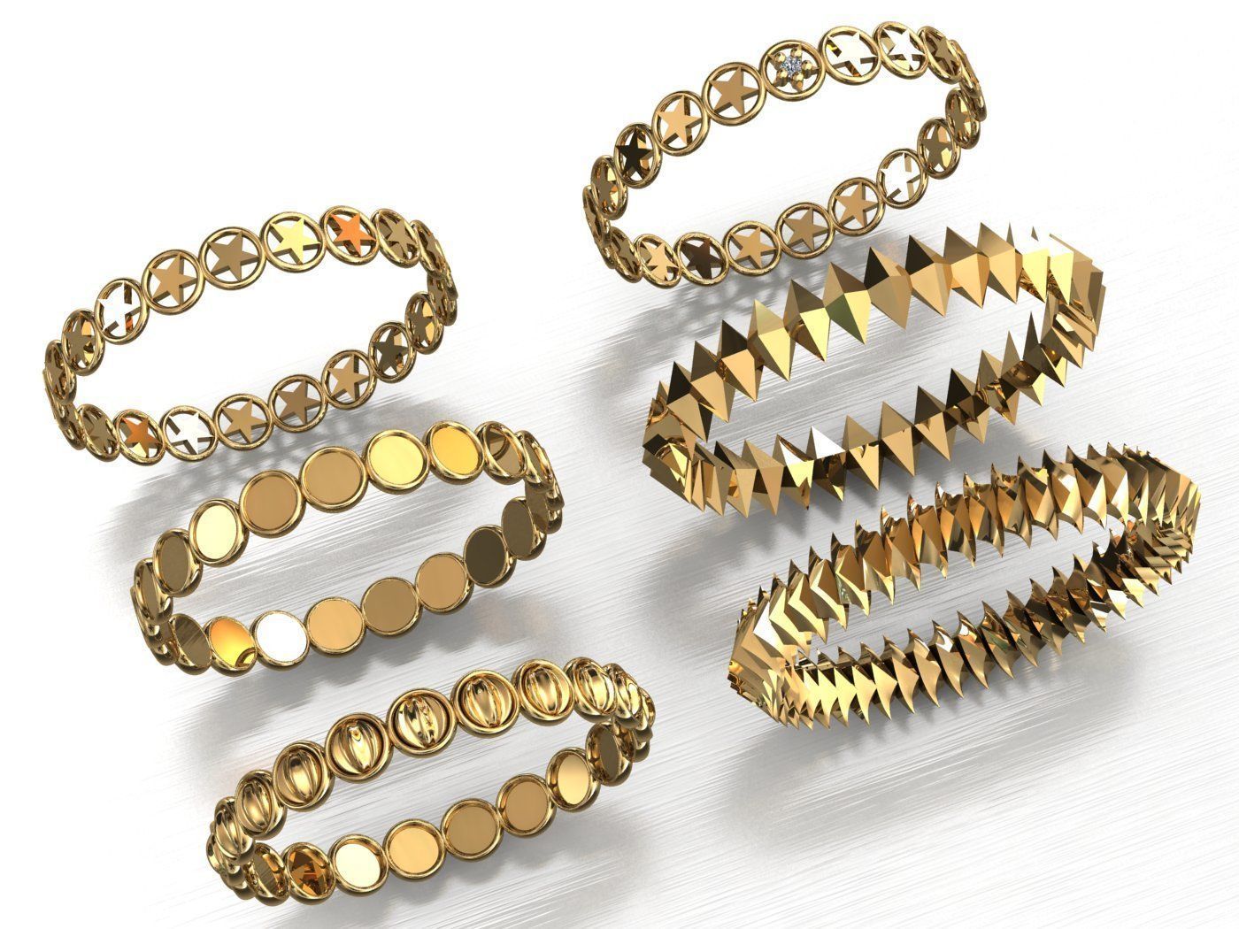 pieces of ring -solitaire -  - pendant 3D print model_44