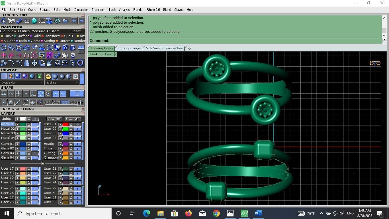 pieces of ring -solitaire -  - pendant 3D print model_64