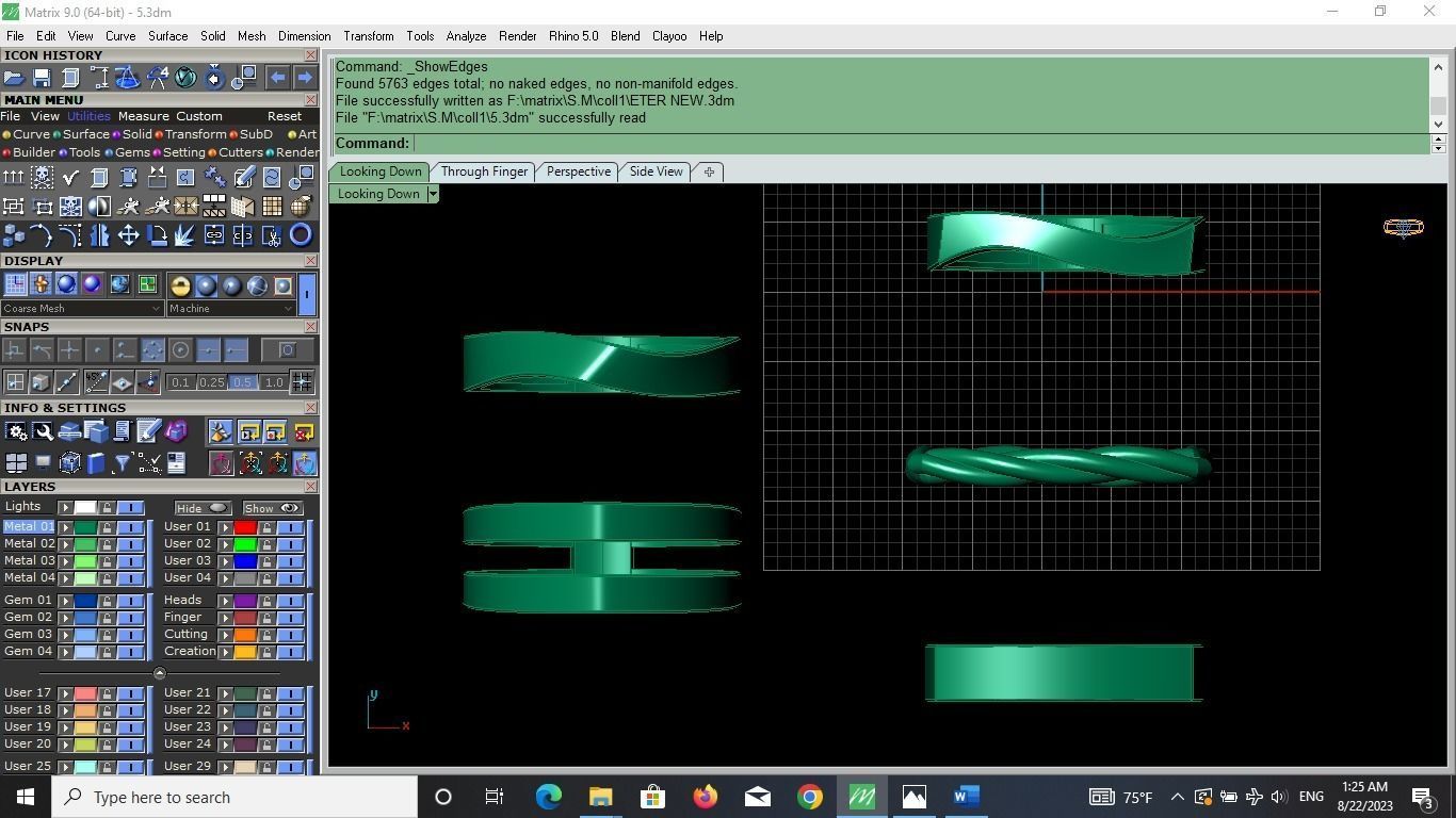 pieces of ring -solitaire -  - pendant 3D print model_62