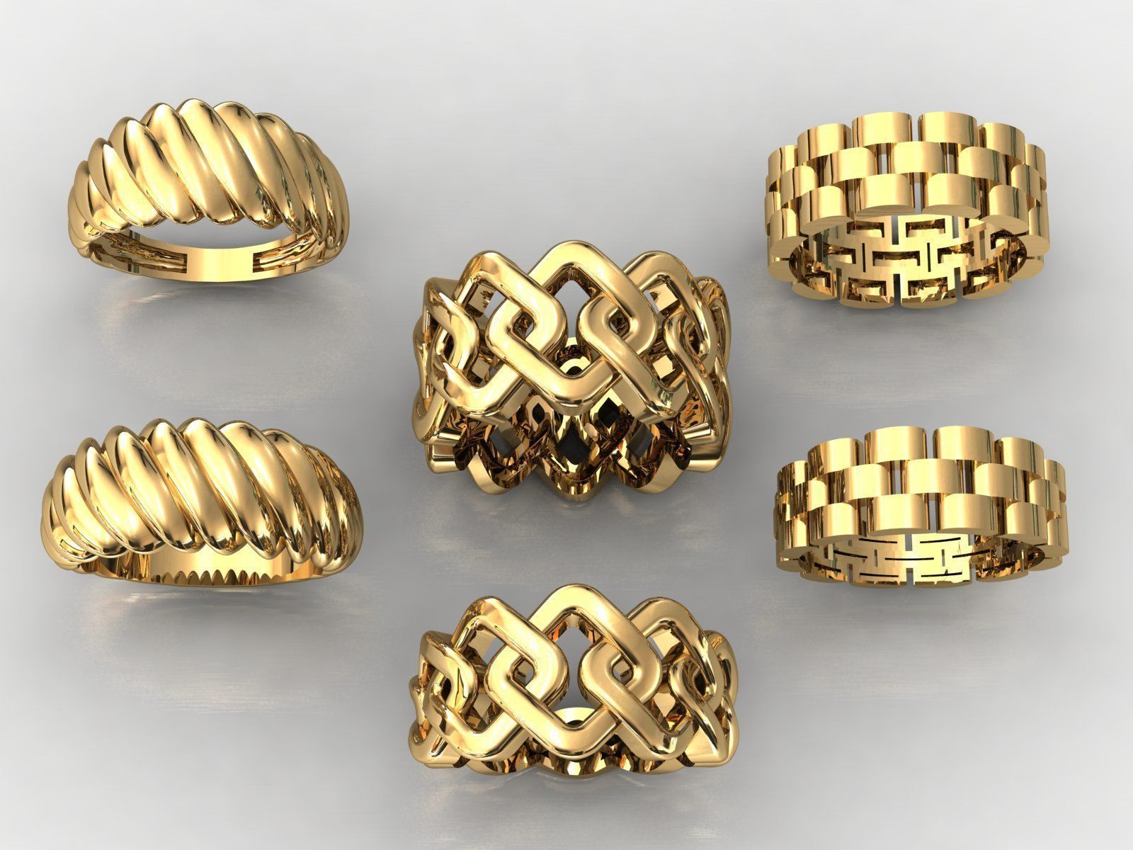 pieces of ring -solitaire -  - pendant 3D print model_4