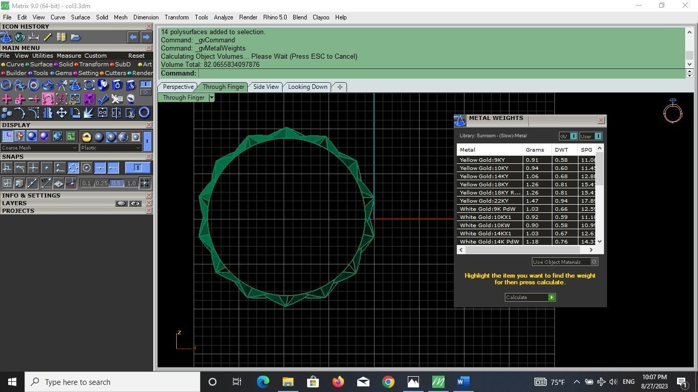 pieces of ring -solitaire -  - pendant 3D print model_65