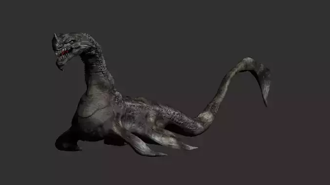 Leviathan Monster Low-poly 3D model