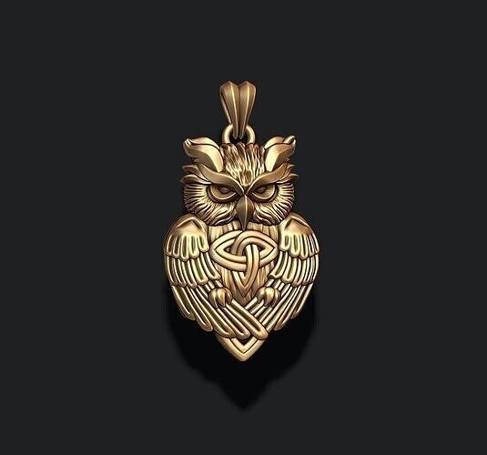 Owl ornaments pendant 3D print model