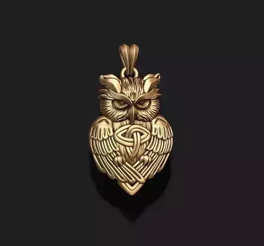 Owl ornaments pendant 3D print model