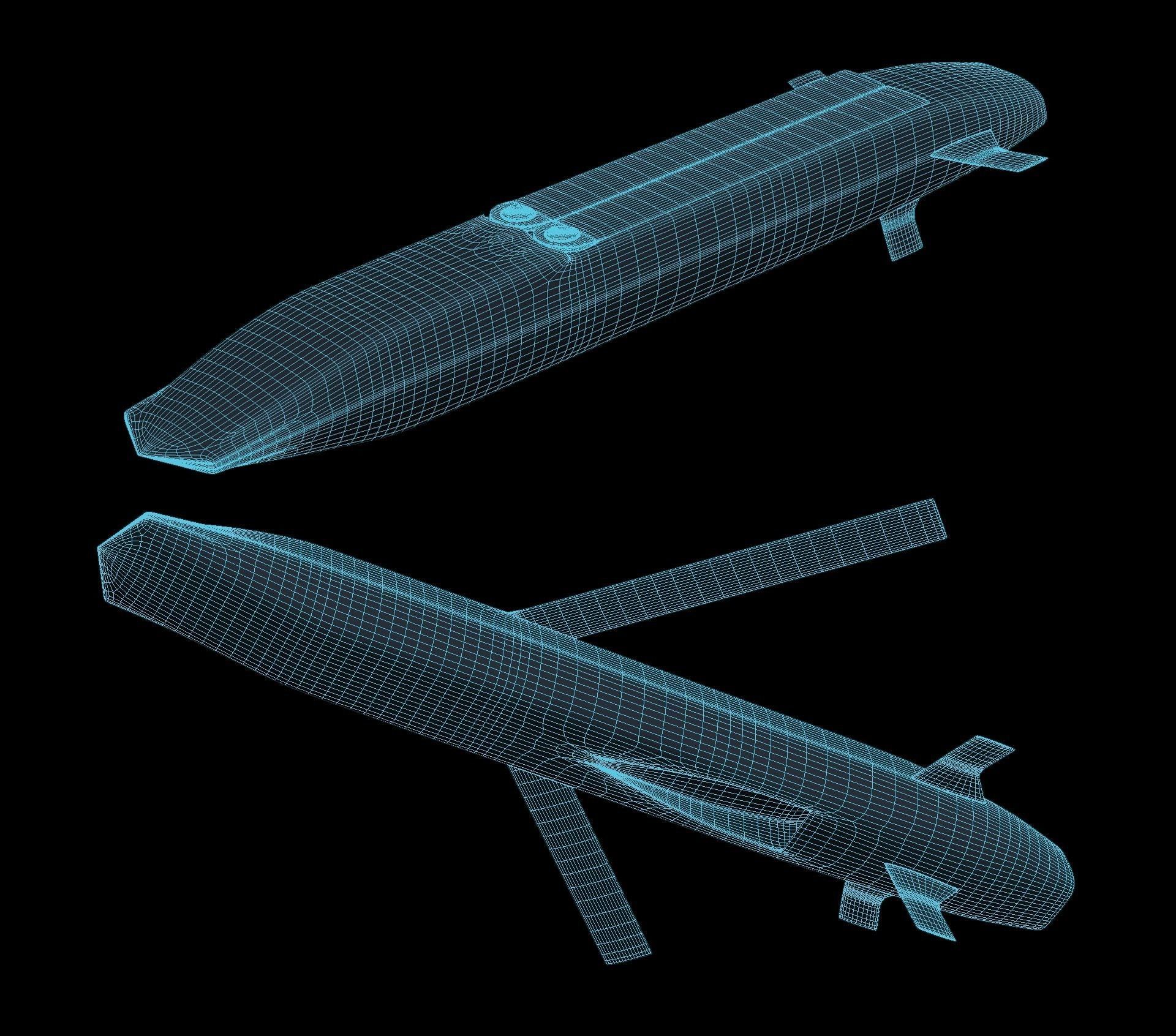 Subsonic Cruise Missile 3D model_9