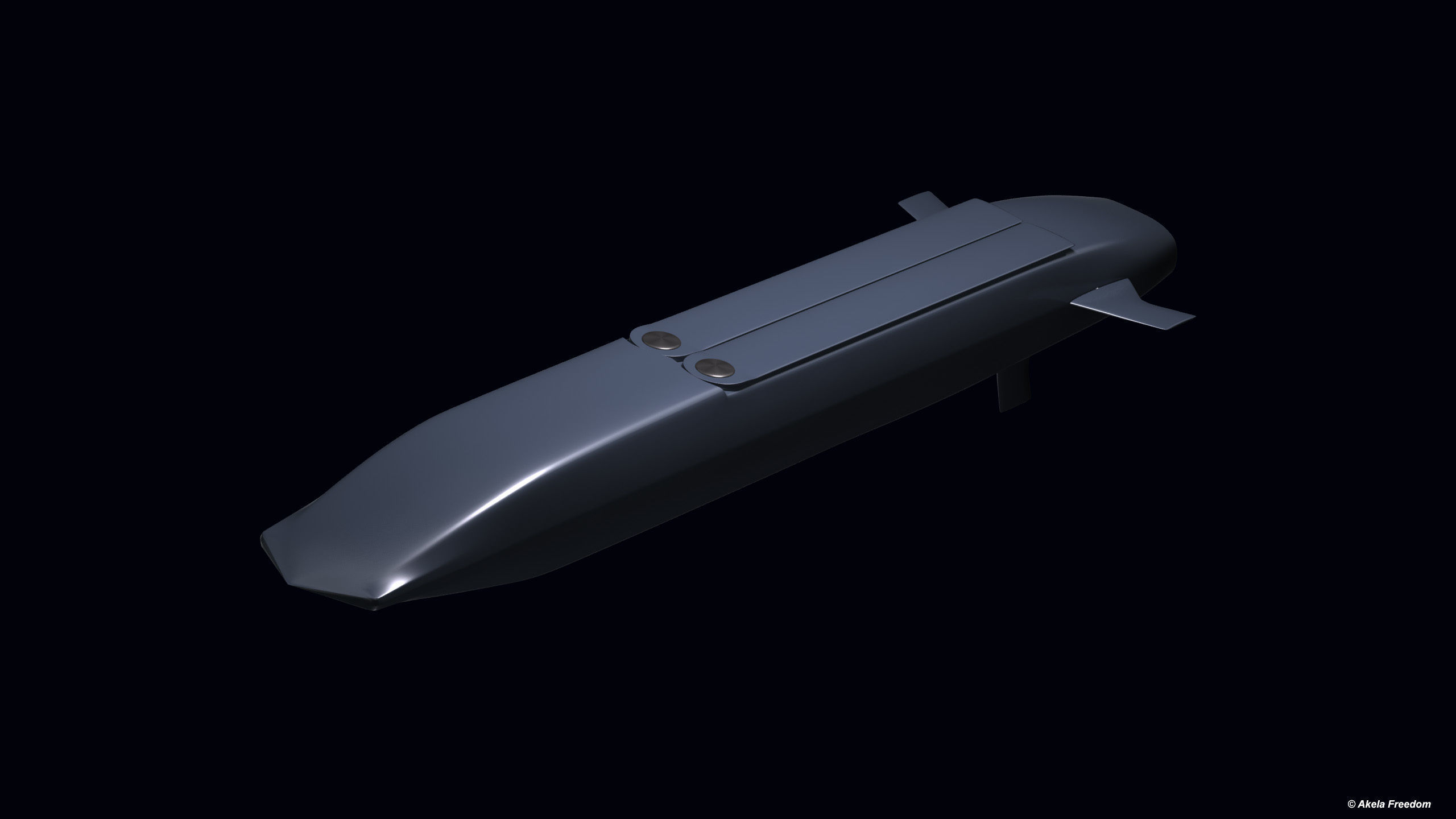 Subsonic Cruise Missile 3D model_1