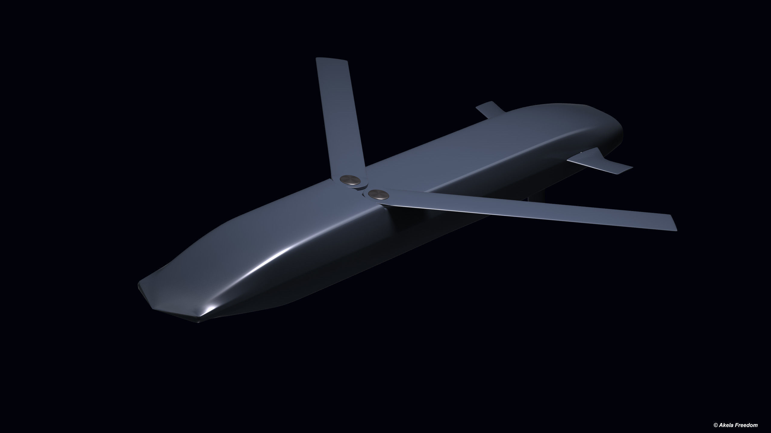 Subsonic Cruise Missile 3D model_2