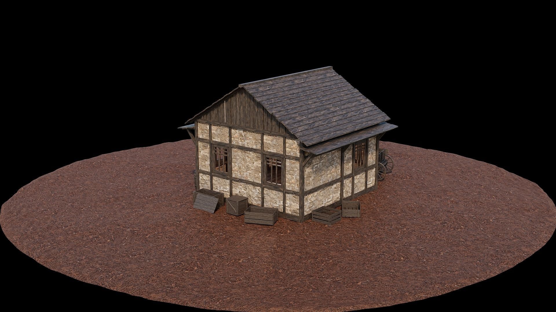 Medieval Village Asset 02 - 4K Textures Game Ready Low-poly 3D model_11