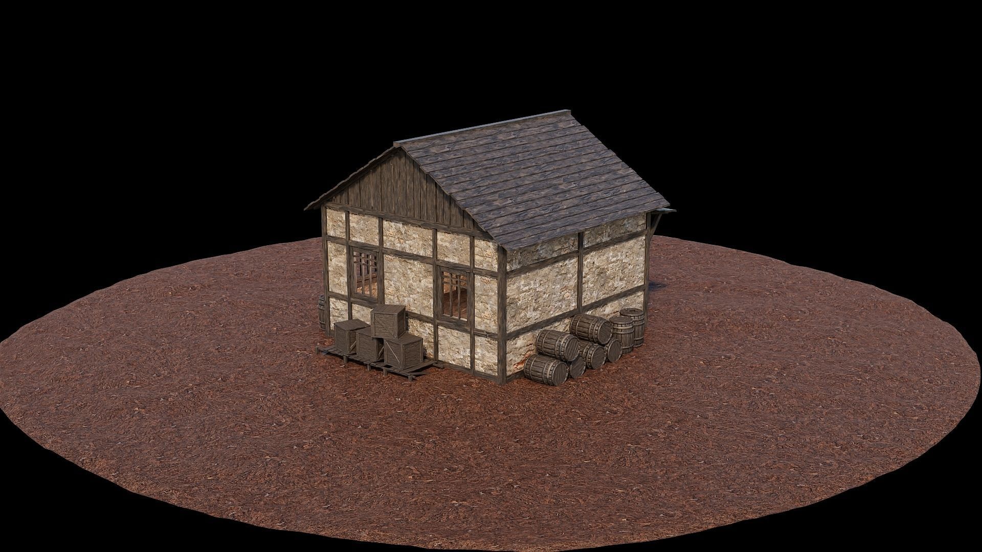 Medieval Village Asset 03 - 4K Textures Game Ready Low-poly 3D model_10