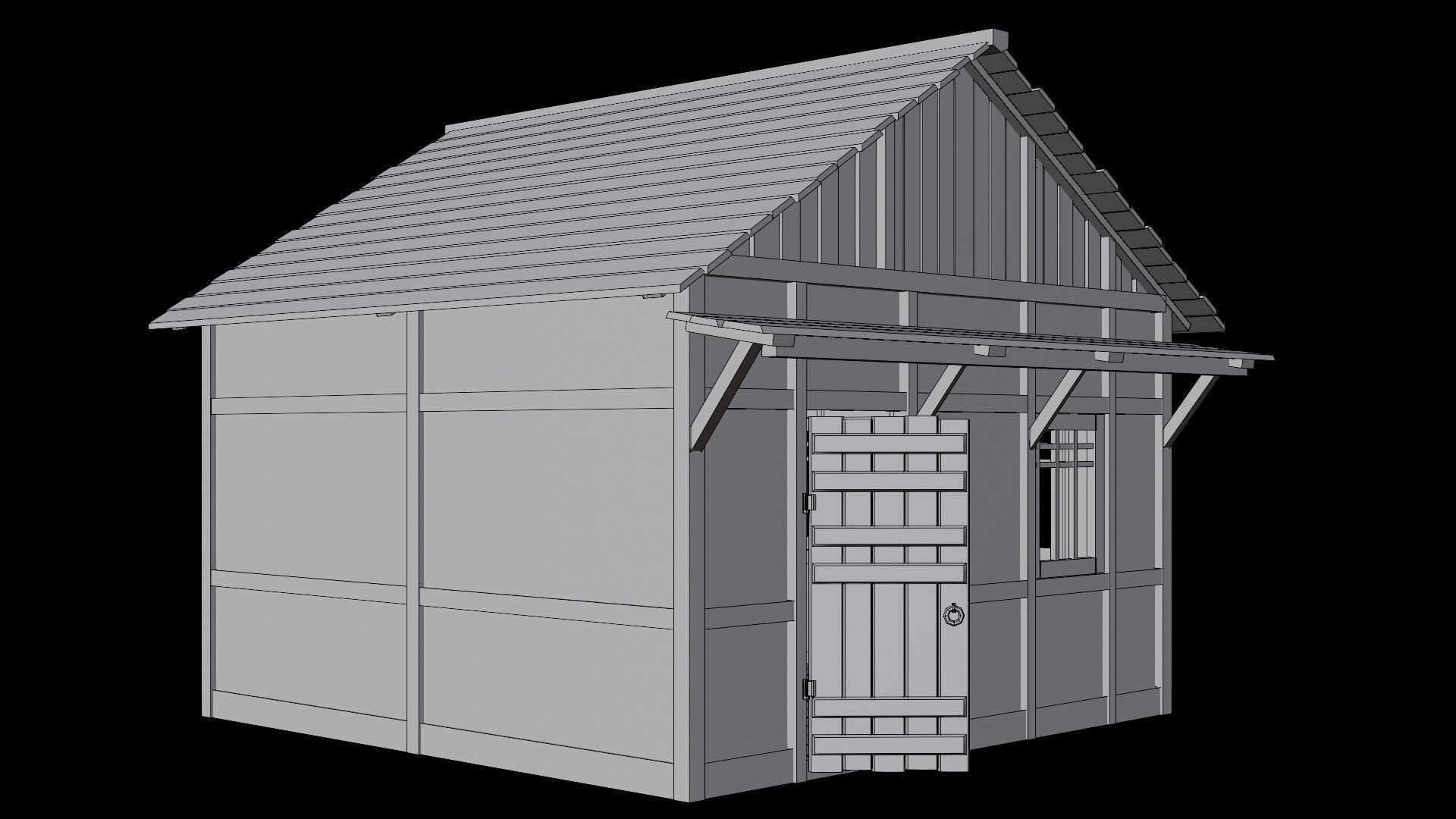 Medieval Village Asset 03 - 4K Textures Game Ready Low-poly 3D model_13