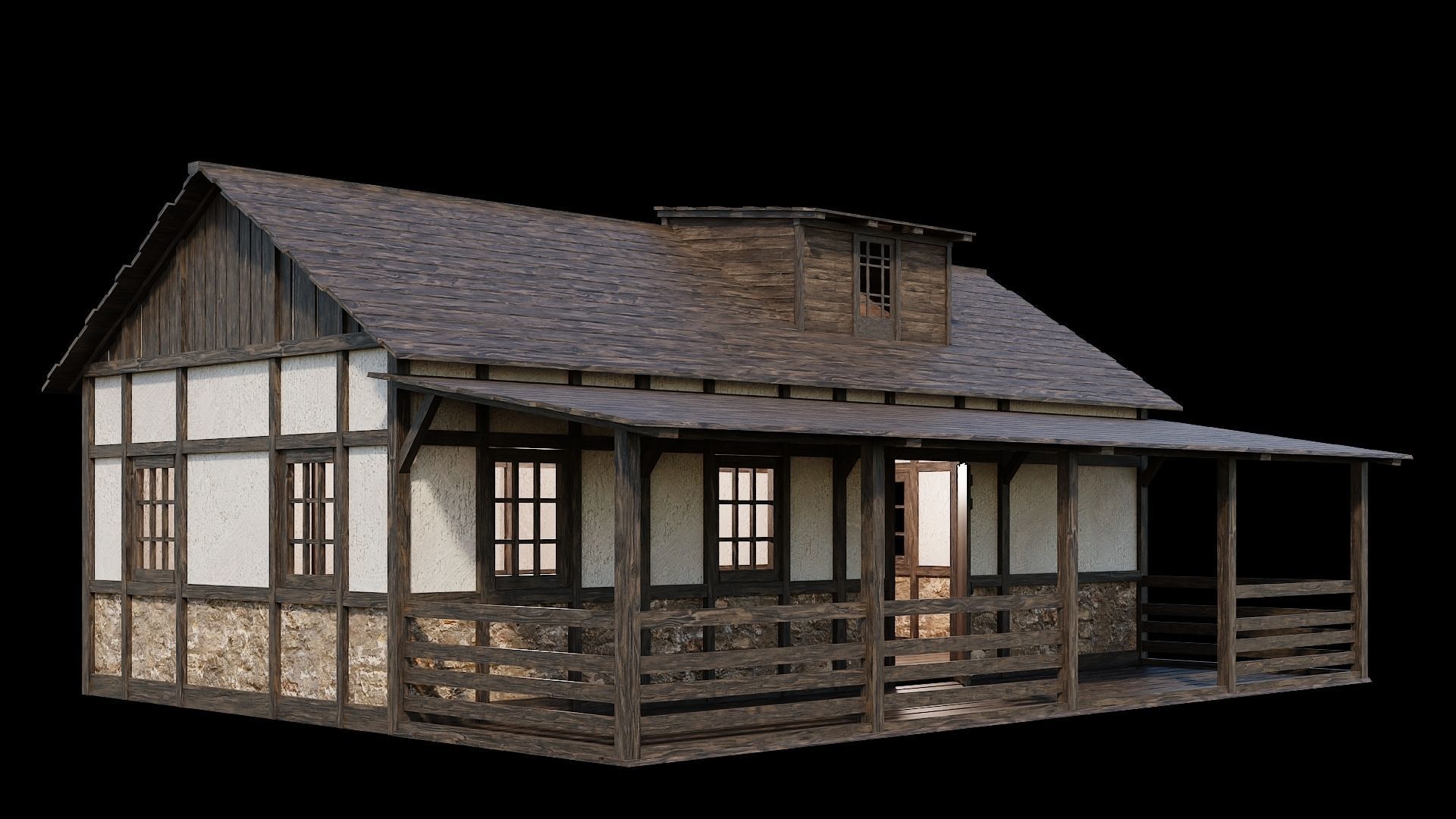 Medieval Village Asset 04 - 4K Textures Game Ready Low-poly 3D model_5