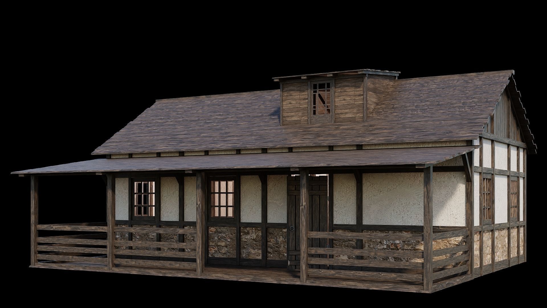 Medieval Village Asset 04 - 4K Textures Game Ready Low-poly 3D model_8