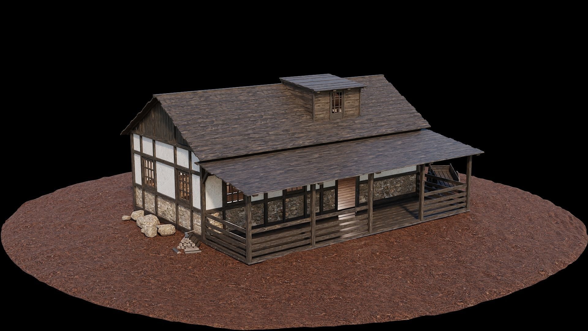 Medieval Village Asset 04 - 4K Textures Game Ready Low-poly 3D model_9