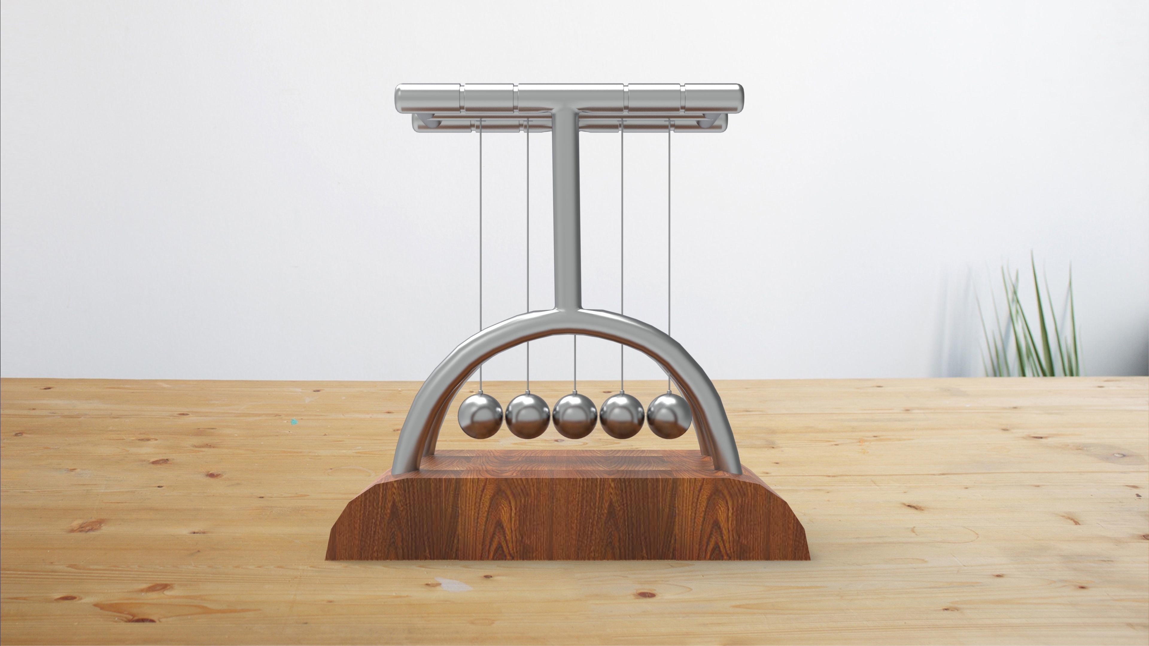 Magnetic Swinging Low-poly 3D model_4