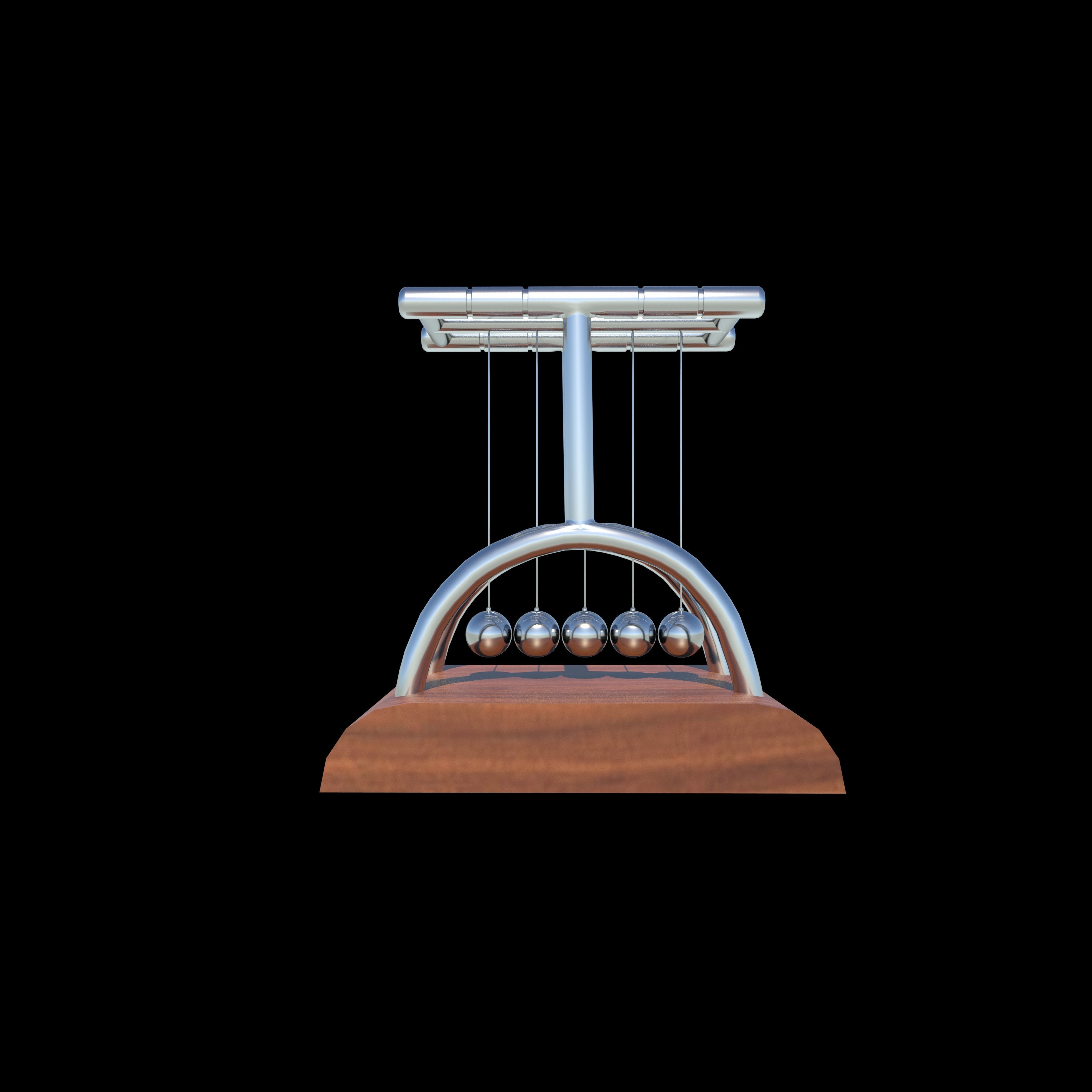 Magnetic Swinging Low-poly 3D model_2