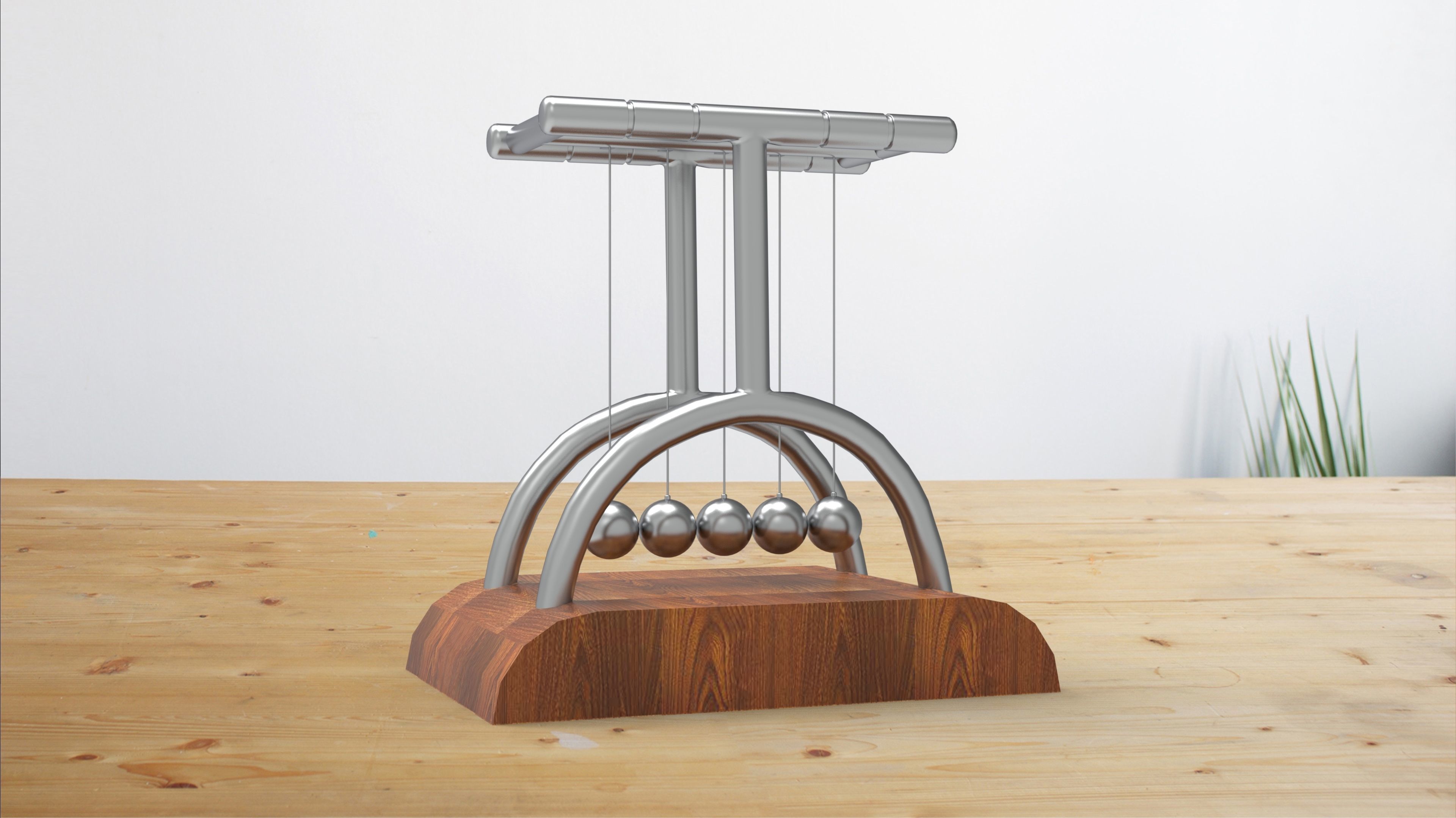 Magnetic Swinging Low-poly 3D model_3