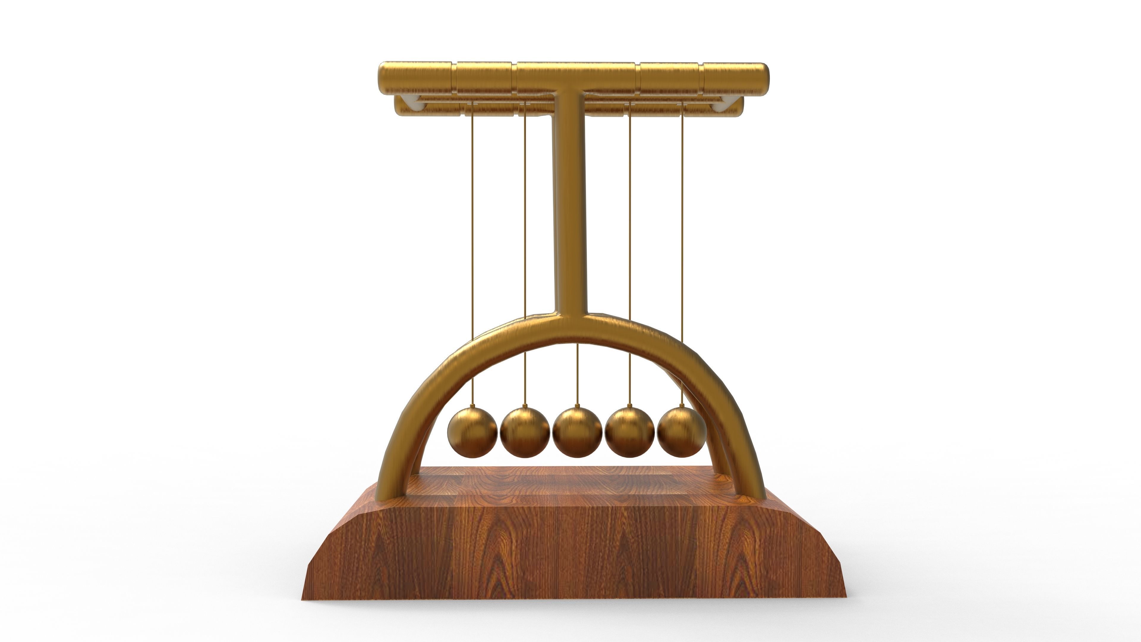 Magnetic Swinging Low-poly 3D model_5