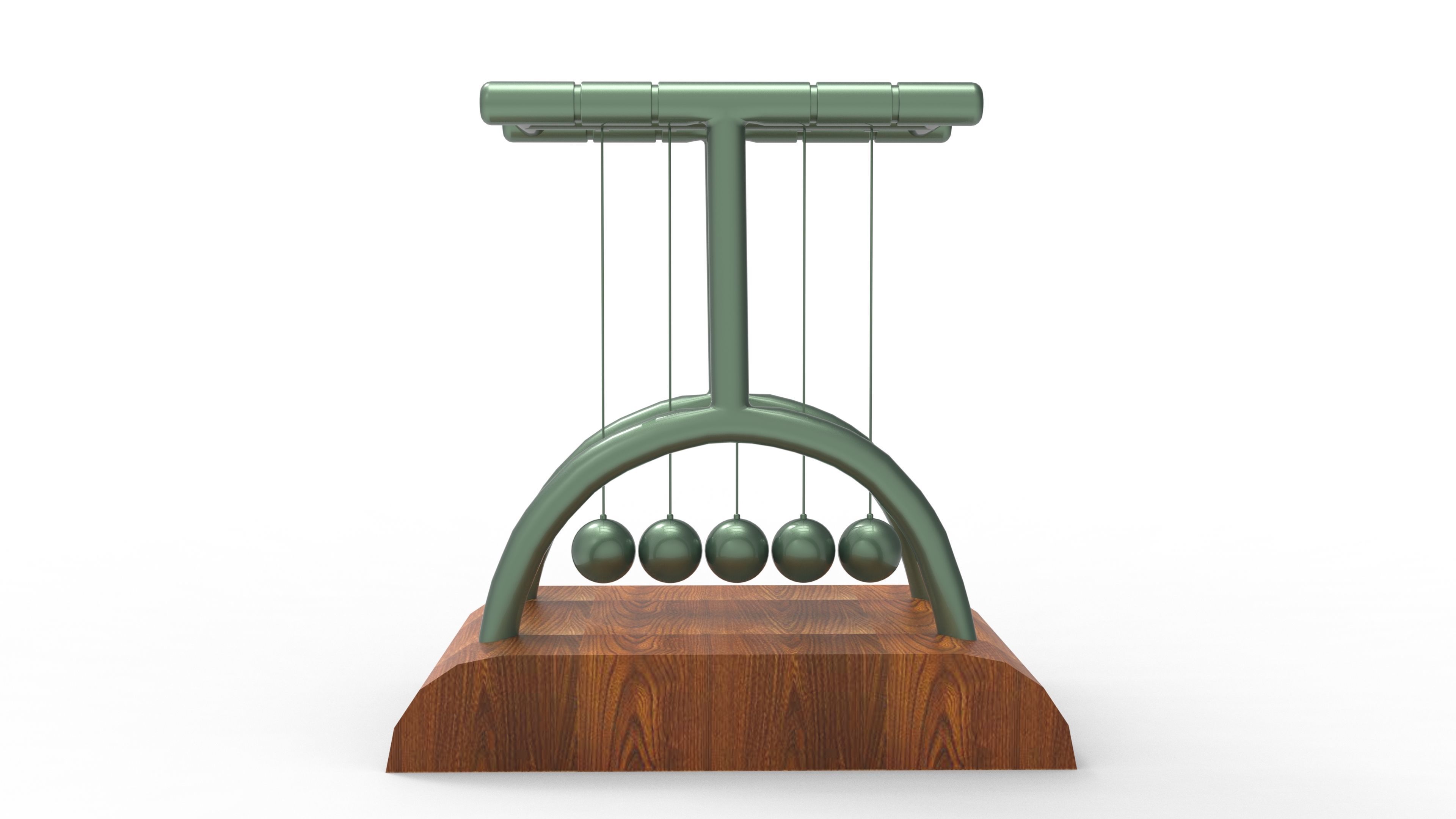 Magnetic Swinging Low-poly 3D model_6