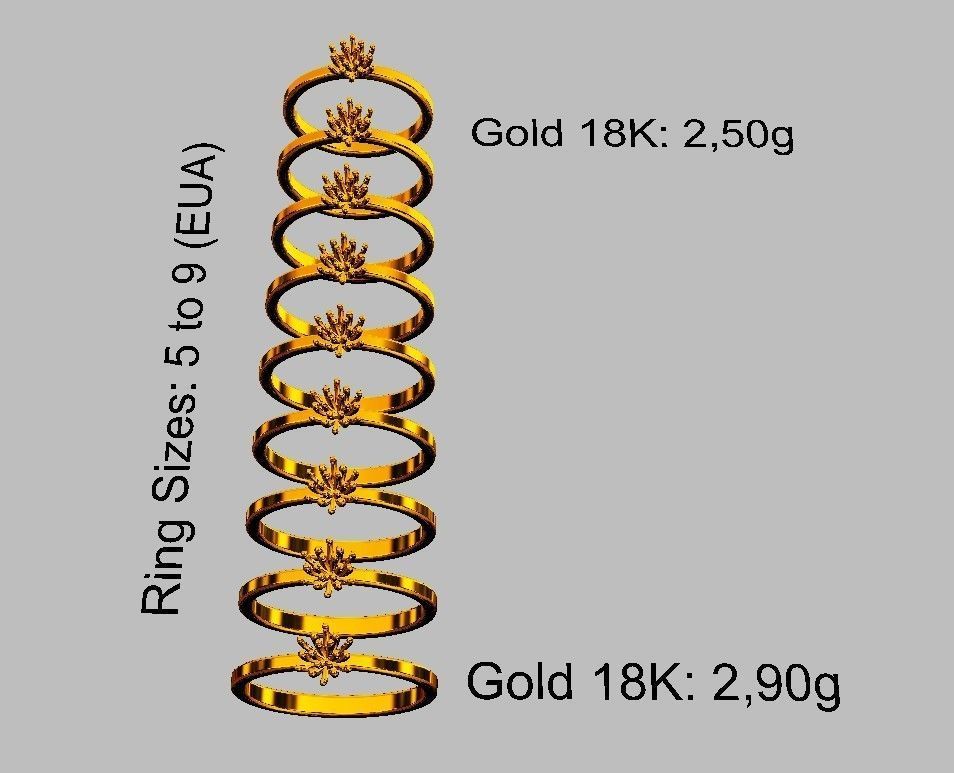 Engagement Diamond Ring 3D print model_5