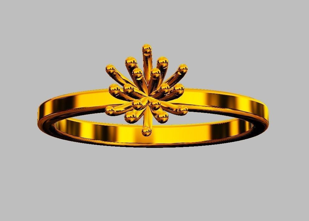 Engagement Diamond Ring 3D print model_10