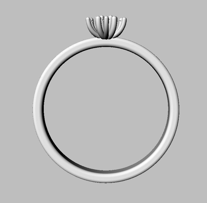 Engagement Diamond Ring 3D print model_19