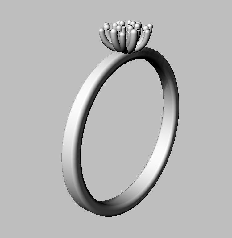 Engagement Diamond Ring 3D print model_18
