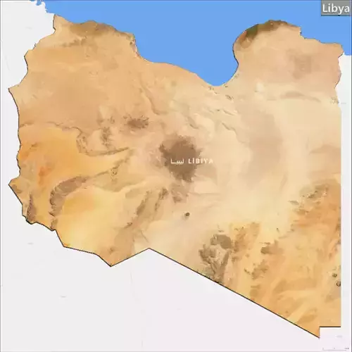 Libya Terrain Topography Elevation DEM Geography Landscape 