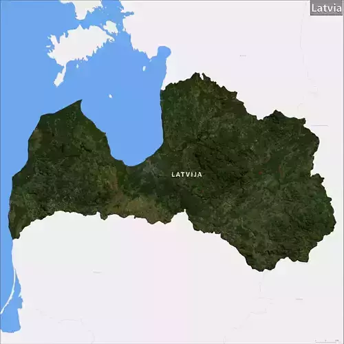 Latvia Terrain Topography Elevation DEM Geography Landscape 