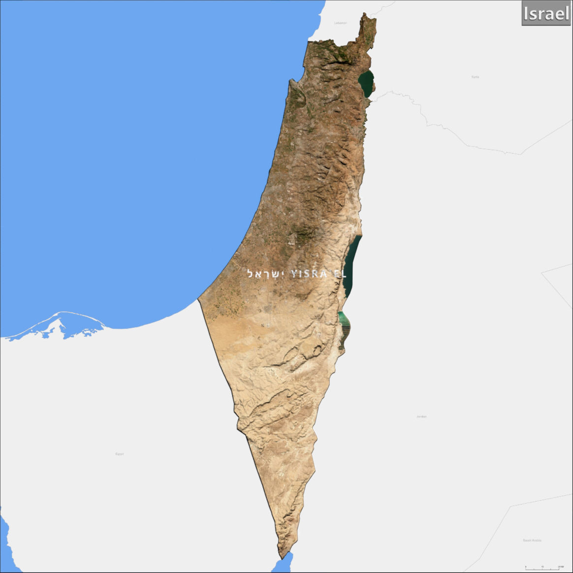Israel Terrain Topography Elevation DEM Geography Landscape Free 3D model_6