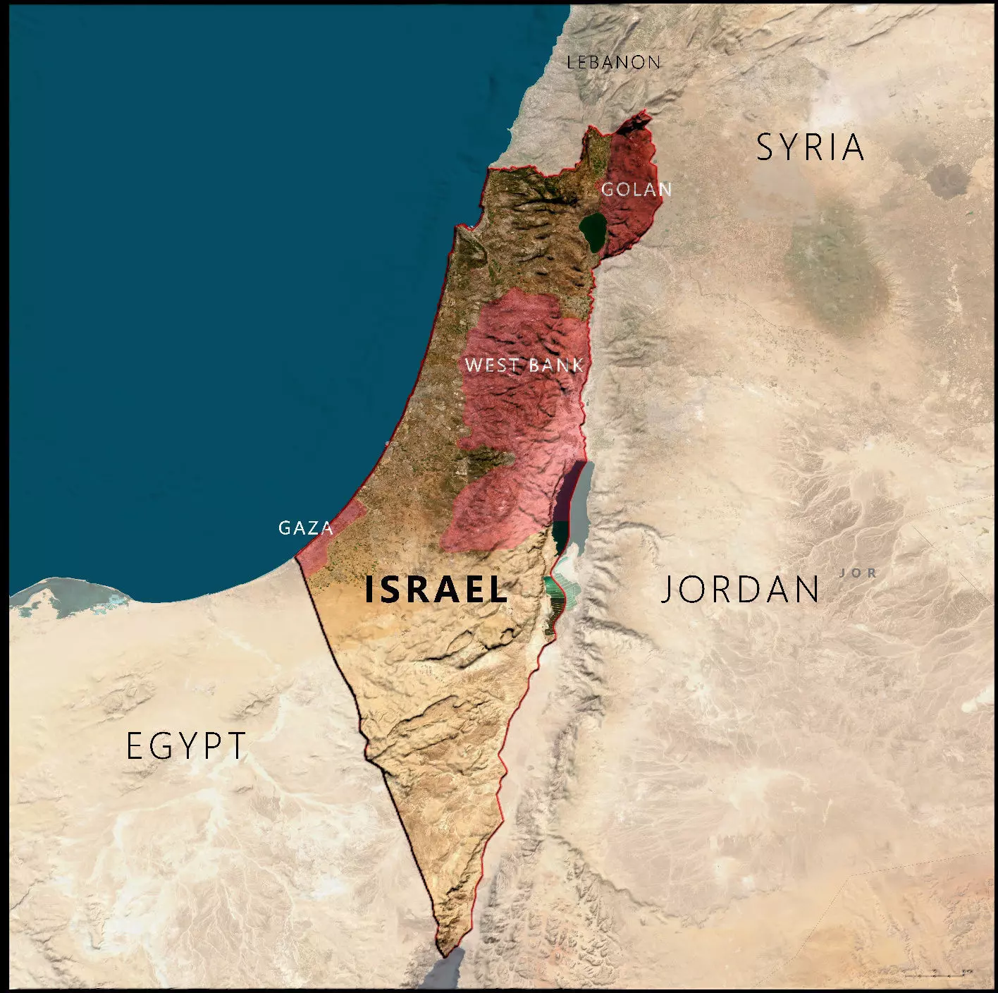 Israel Terrain Topography Elevation DEM Geography Landscape Free 3D model_0