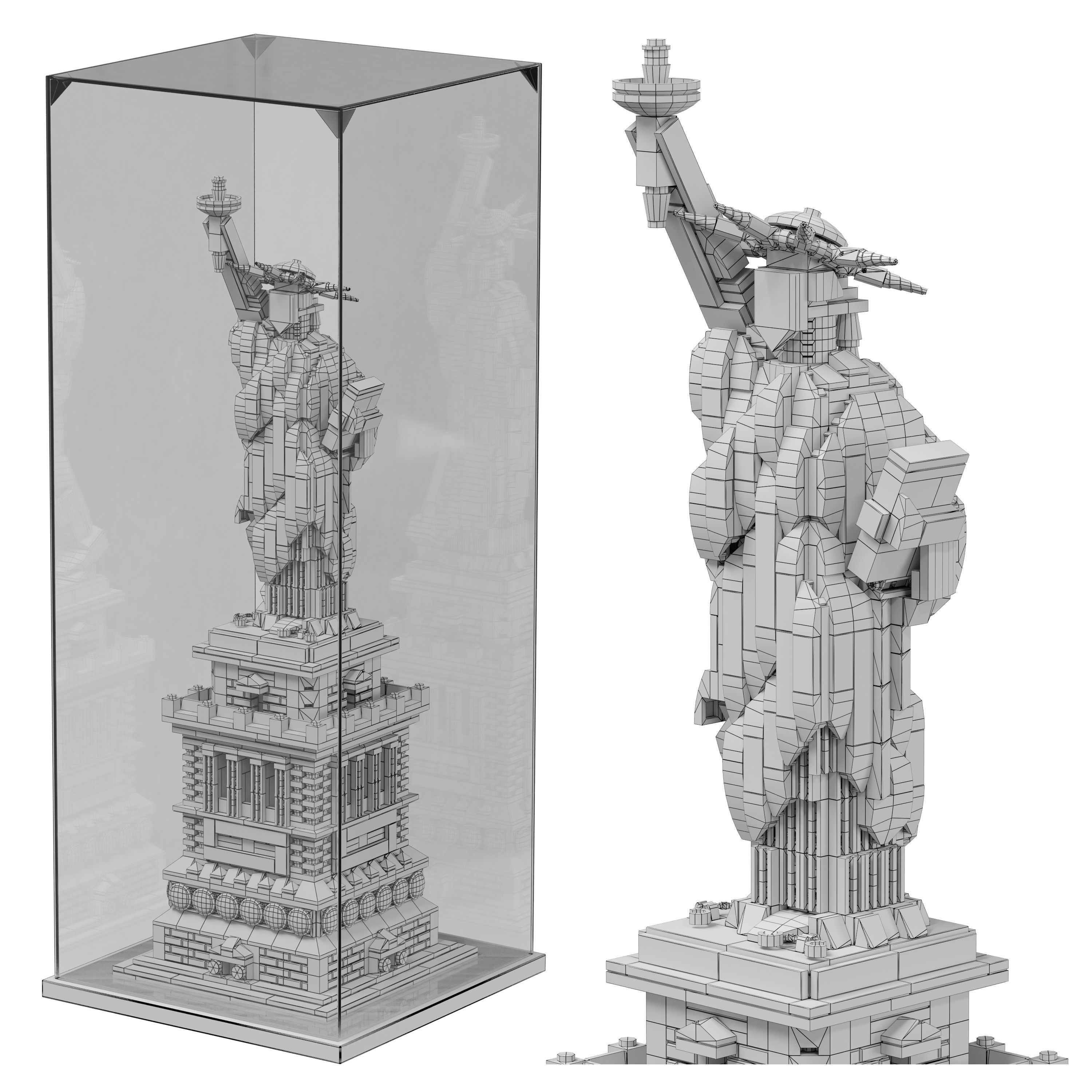 LEGO Architecture 21042 The Statue of Liberty set 3D model_6