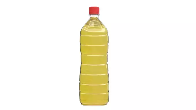 Cooking Oil Bottle with 3D Mockup