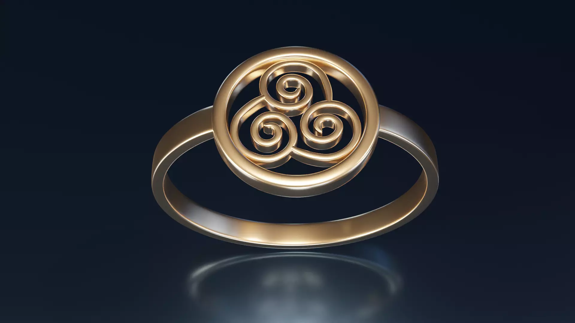ATLA Air symbol ring 3D print model