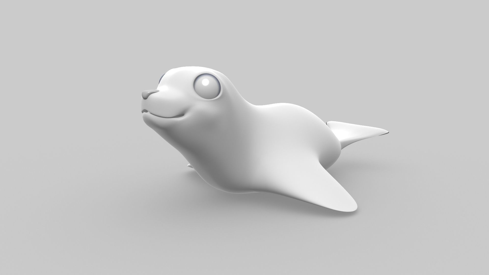 Seal cute character Low-poly 3D model Low-poly 3D model_7