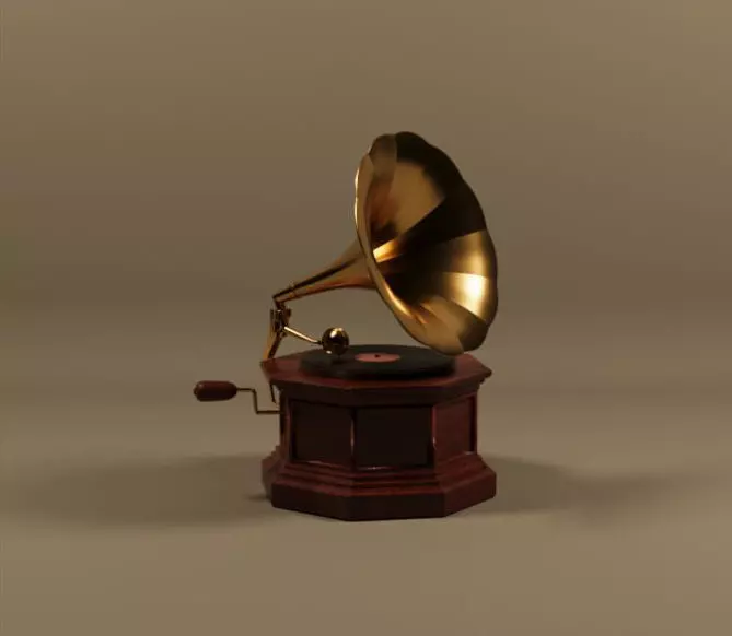 Old Record player 3D model