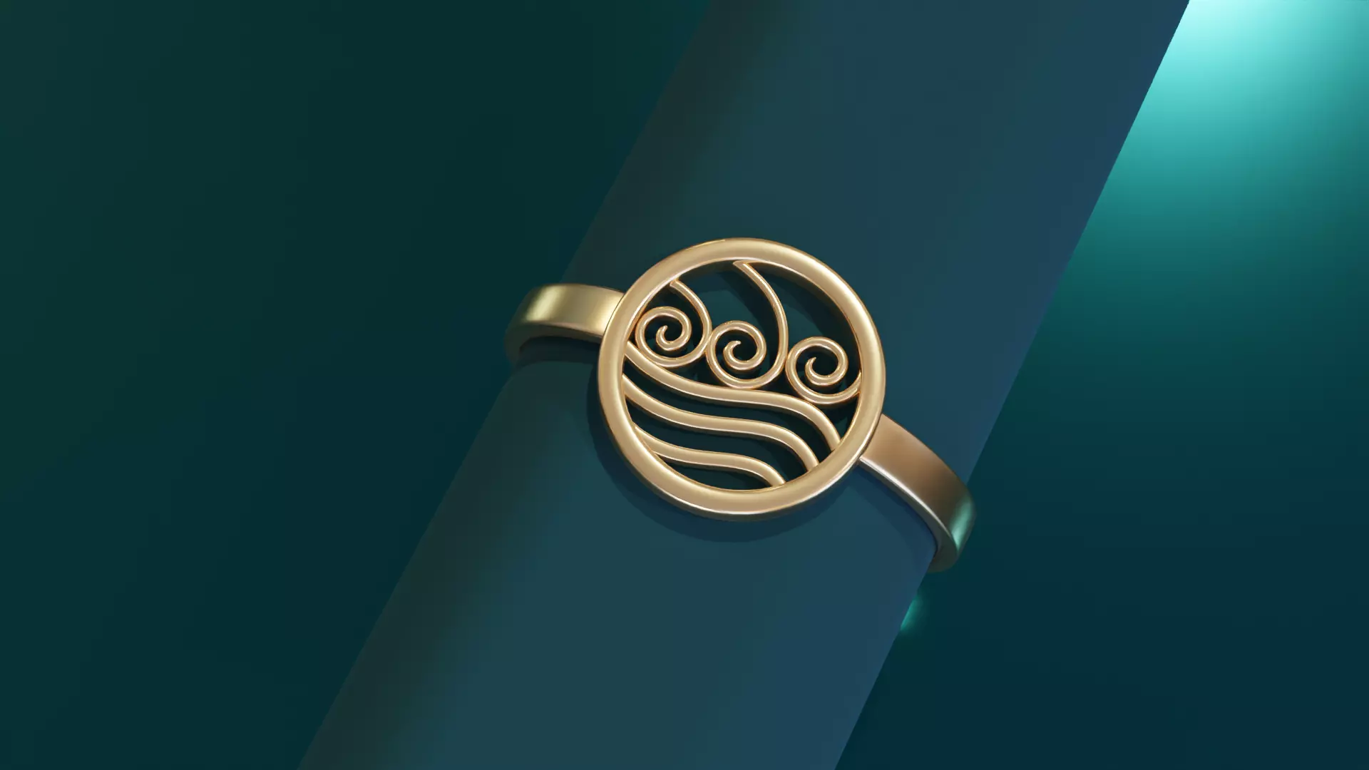 ATLA water tribe Ring 3D print model