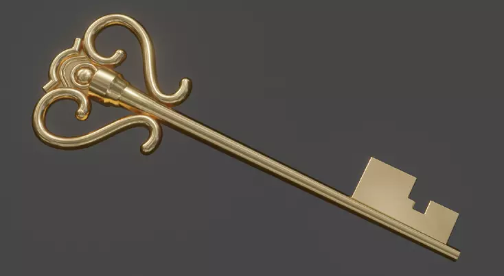 SPY FAMILY CODE  White key cosplay 3D print model_0