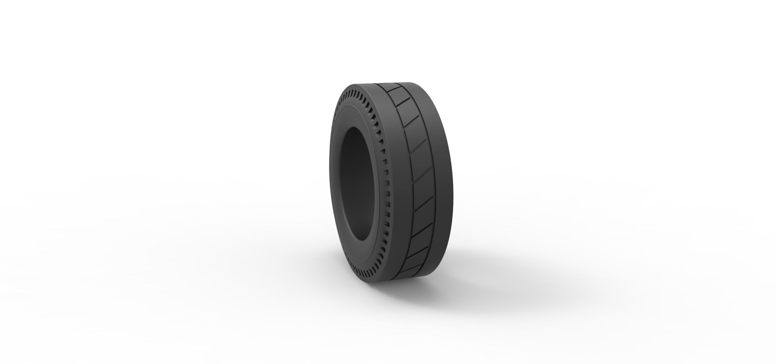 Rear tire of vintage dragster Version 11 Scale 1 to 25 3D print model_7