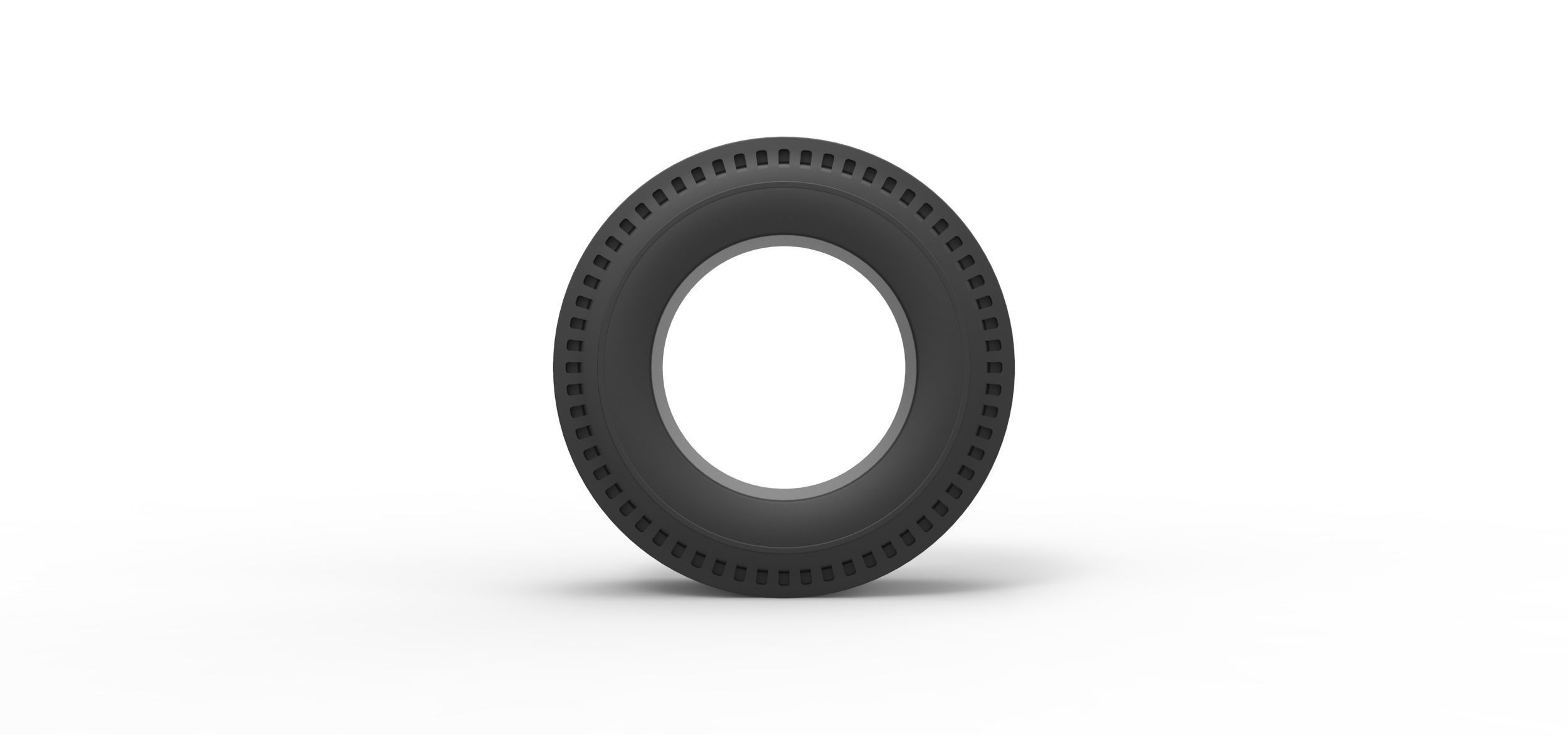 Rear tire of vintage dragster Version 11 Scale 1 to 25 3D print model_4